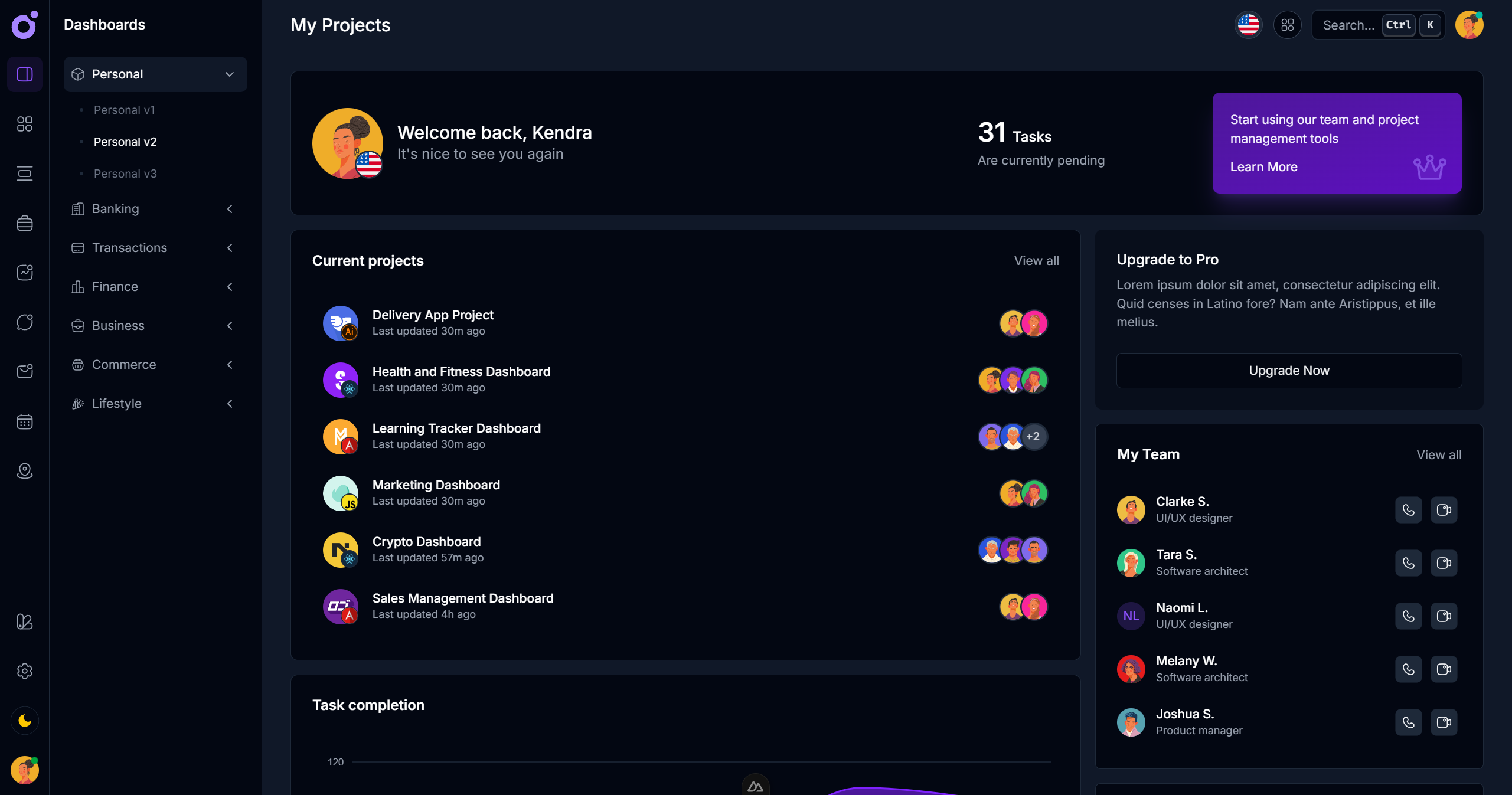Tairo - Personal dashboard v2