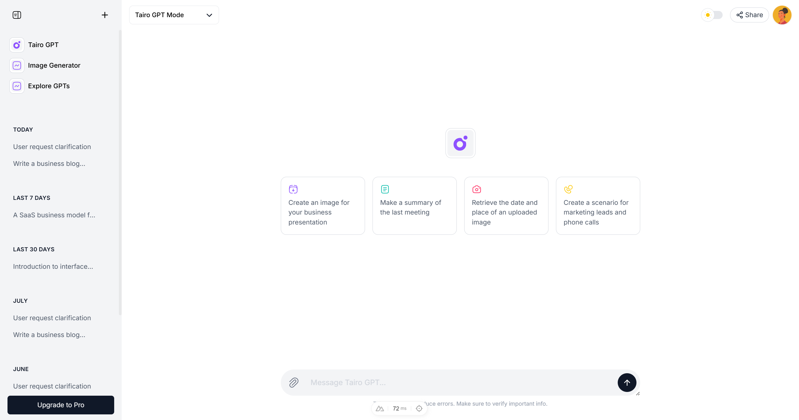 Tairo - AI Interface