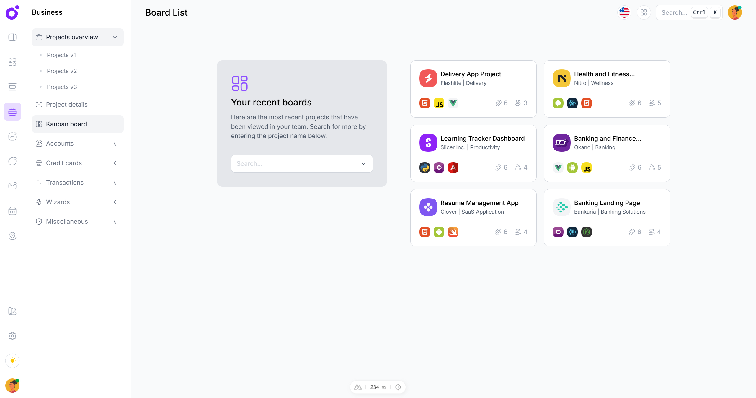 Tairo - Project board hub