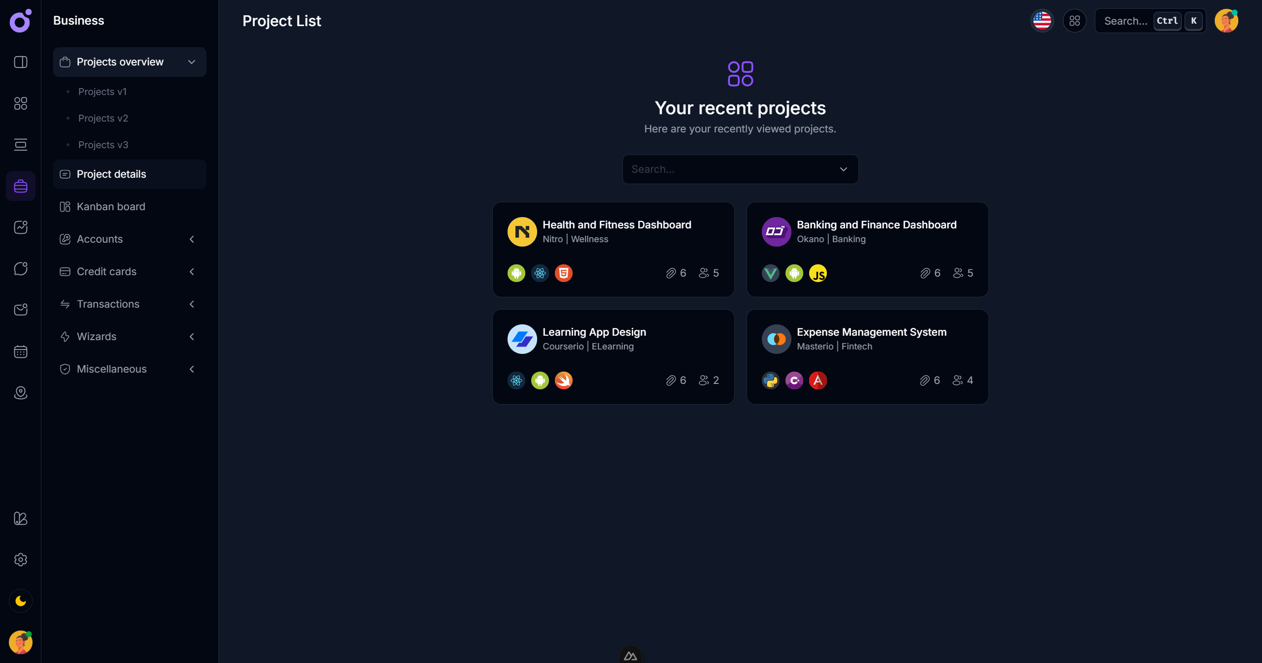 Tairo - Project details hub