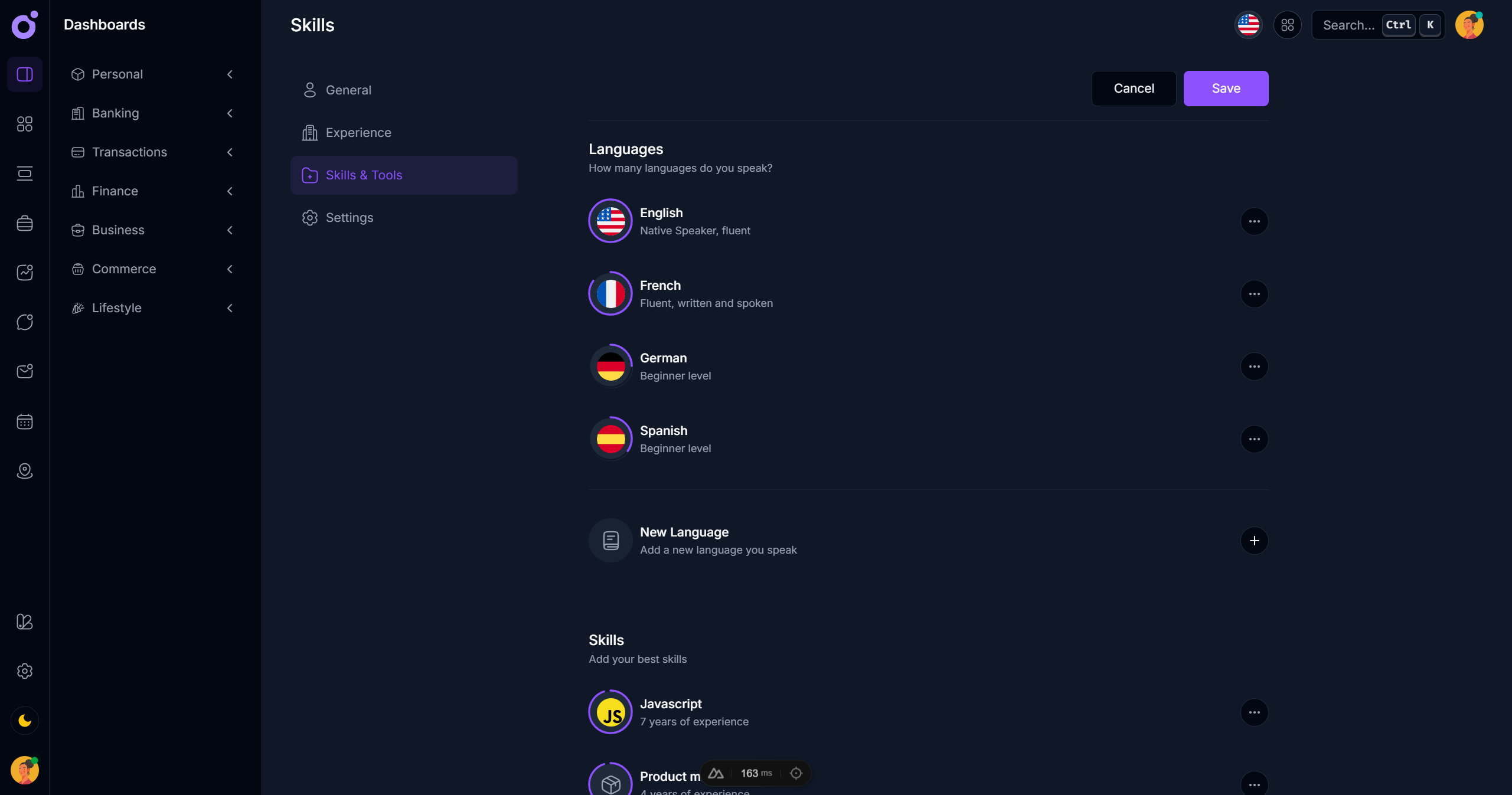 Tairo - Edit profile 3